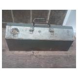 Metal Toolbox with Assorted Hand Tools