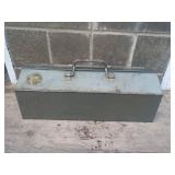 Metal Tool Box with Assorted Sockets and Tools
