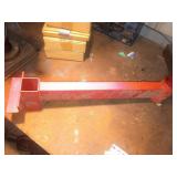 Red Powder-Coated Steel Hitch Adapter Bracket