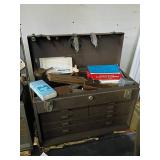 Machinist's Tool Chest With Assorted Tools