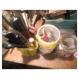 Workshop Tool Lot With Files, Wrenches, Hardware