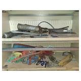 Shelf Lot: Grease Guns, Safety Harnesses, Belts