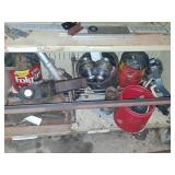 Metal Shop Parts and Tools Shelf Lot