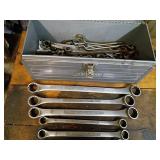 Craftsman Metal Toolbox With Assorted Wrenches