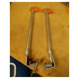 Pair Vintage Bicycle Handlebar Indian Head Clamps