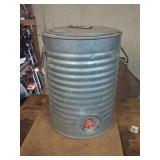 Vintage Galvanized Cooler With Spigot Lid