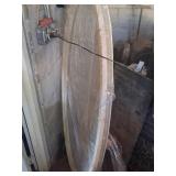 Large Oval Mirror in Protective Wrap