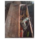 Metal Toolbox With Assorted Hand Tools