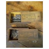 S.W. Card Taps, Dies, and Drill Bits in Boxes
