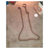 Large Heavy Forged Steel Chain With Ring