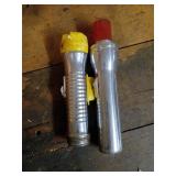 Metal Flashlights, Yellow and Red Ends