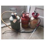 3 Garden Hand Pump Sprayers Assorted