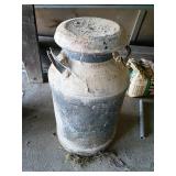 Metal Milk Can With Lid and Handles