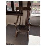 Spindle Back Wood Rocking Chair