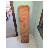 Wood Panel With Metal Utility Hooks