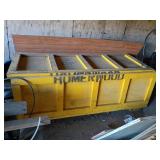 Large Yellow Wooden Crate 8x3 Ft