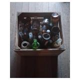 Crate of Vintage Soda Bottles