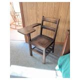 Wood Student Desk Chair with Arm
