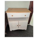 Wood Cabinet with Drawer and Shelves