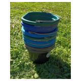 Mixed Plastic Utility Buckets