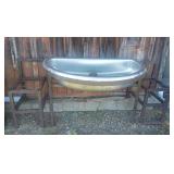 Stainless Utility Sink with Iron Base