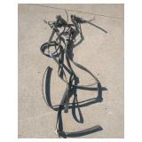 Black Leather Horse Harness Set