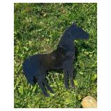 Black Metal Horse Silhouette Sign