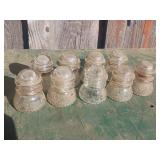 9 SURGE Glass Insulators