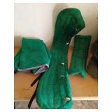Green Quilted Horse Saddle Pads