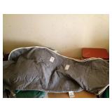 Gray Quilted Horse Blanket