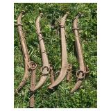 Wood and Iron Single Tree Yokes