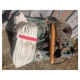 Horse Tack Lot with Cinch and Straps