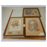 THREE FRAMED PRINTS-ANNI MOLLER ANDRES ORPINAS