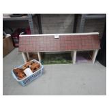 VINTAGE DOLL HOUSE WITH FURNITURE