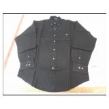 NEW-SMALL-RIVERS END BLACK COTTON BUTTON UP