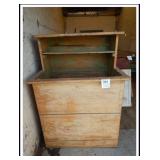 VINTAGE WOODEN STORAGE UNIT 21'L x 30'W x 40'T