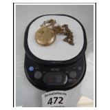 *AZUR POCKET WATCH QUARTZ MOVEMENT NOT TESTED-71g
