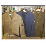 ASSORTED VINTAGE MILITARY UNIFORMS