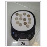 *13 CANADADIAN SILVER DIMES 29g TOTAL