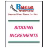 BID INCREMENTS