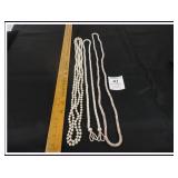 *3 - PEARL STYLE NECKLACES