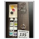 Tree necklace Essential oil infuser-silver