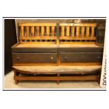 VINTAGE SEATING WITH STORAGE 31'L x 74'W x 52'T