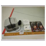 PYRAMID TIME CLOCK AND TWO FLASH LIGHTS