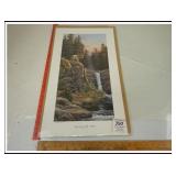 EDGE OF THE FALLS RICK KELLEY PRINT-SIGNED