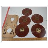 5 VINTAGE VICTROLA RECORDS AND TWO SLEEVES