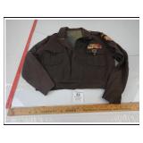 RARE VINTAGE WWII BROWN CUT DOWN ARMY JACKET