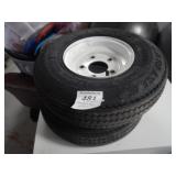TWO TRAILER TIRES-16'