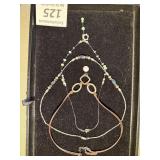 **3 Necklaces marked 925 with stones and