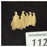 **Vtg penguin brooch-marked JJ 1988